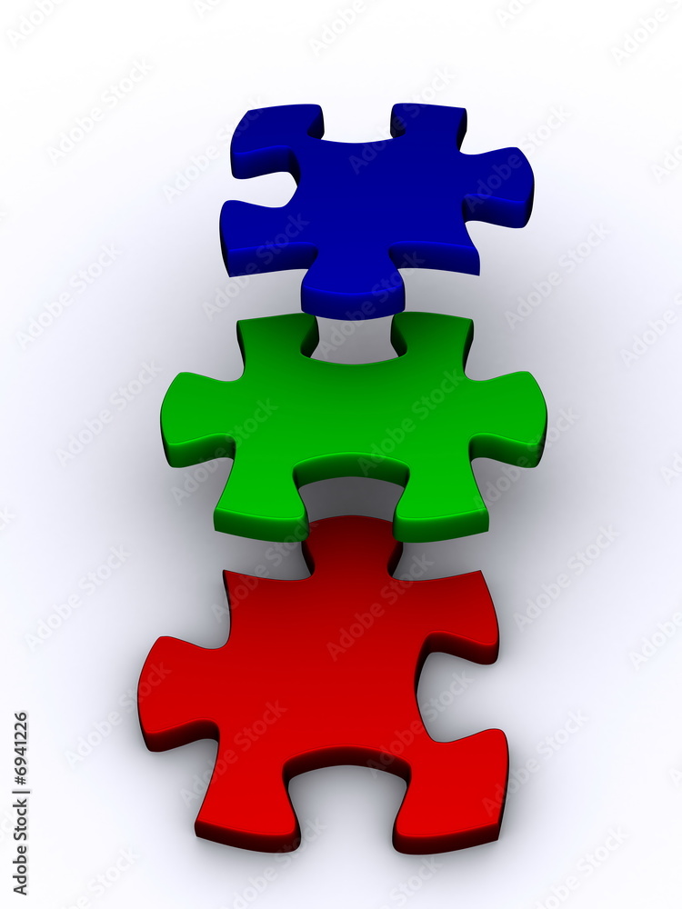 Obraz premium puzzle stair