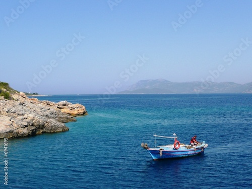 boat at the Mediterranean sea © Sun