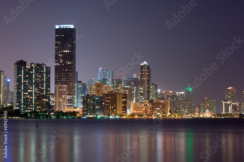 Miami Bayfront at Night