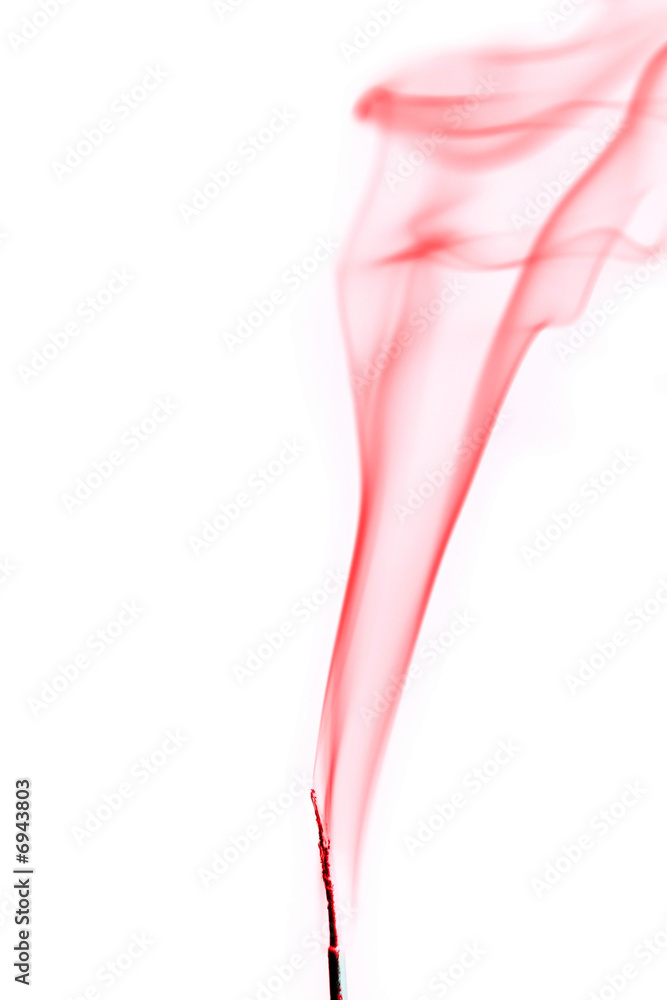 red smoky abstract