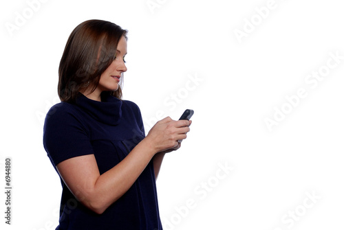 Woman using cellphone