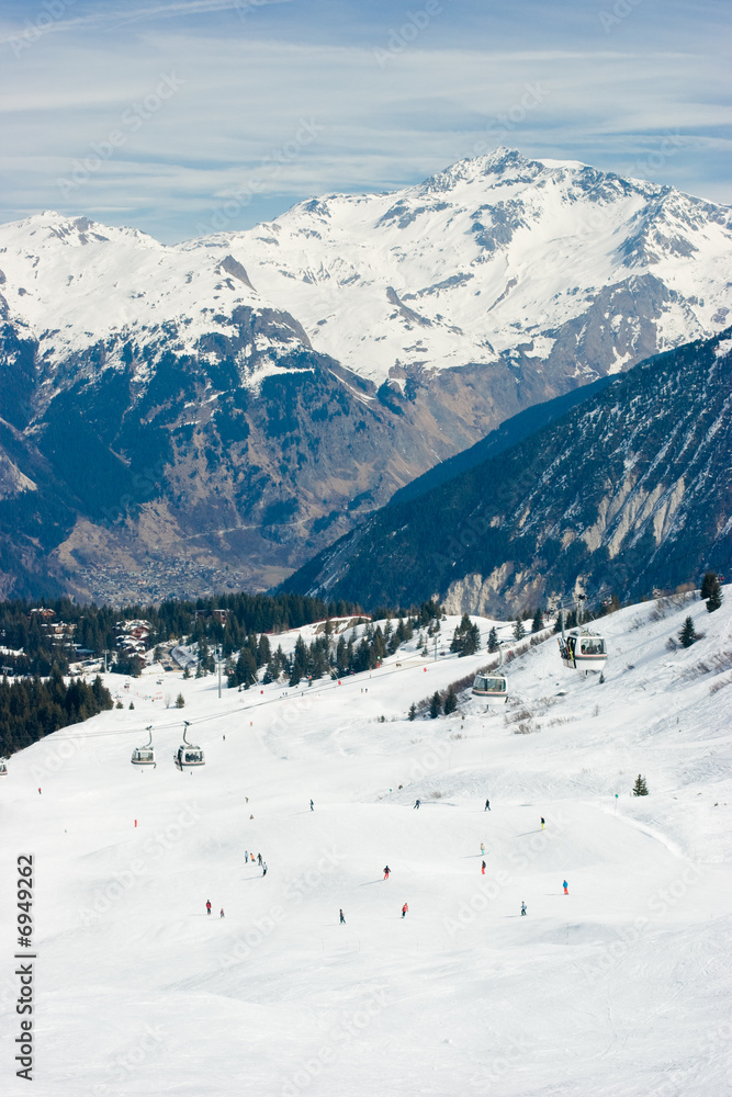 Ski resort valley