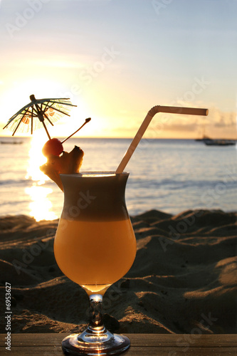 sunset - summer and cocktails