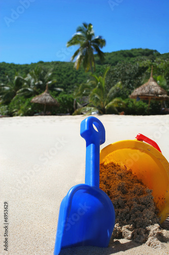 beach vacation childrens bucket and spade