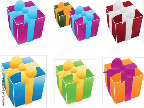 Present Icons Gift Vectors