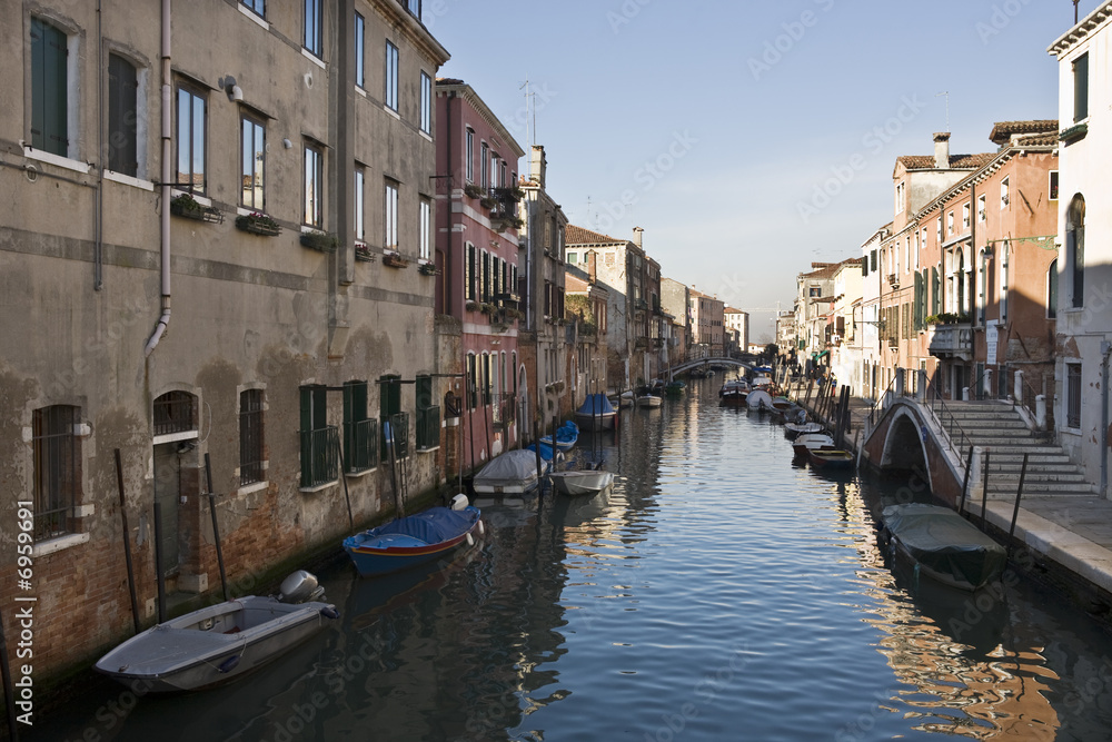 Naklejka premium small canal venice