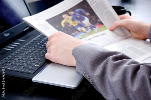 Reading the sports news
