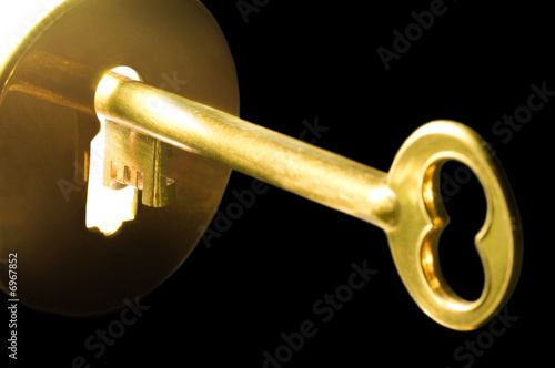 Key in the keyhole