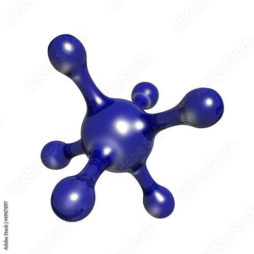Blue abstract form for logos  