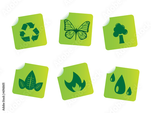 Ecology sticker series