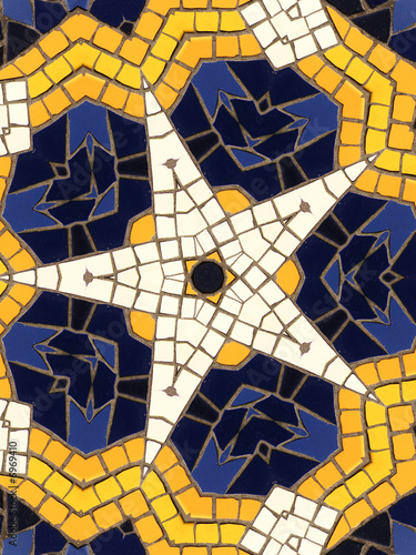 Star mosaic pattern