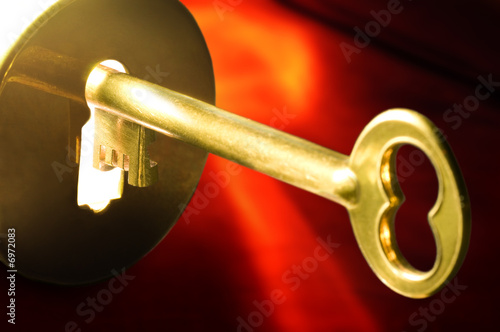 Key in the keyhole