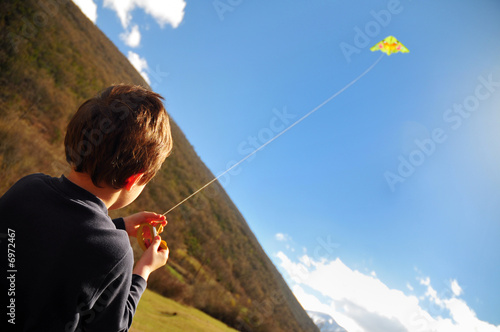 boy and kite