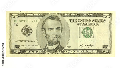 U. S. Five Dollar Bill