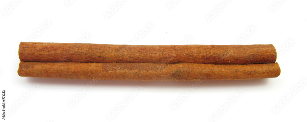 Cinnamon bark isolated on white background Cinnamon bark isolated on white background