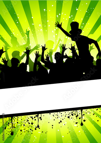 Happy people having fun at discotheque