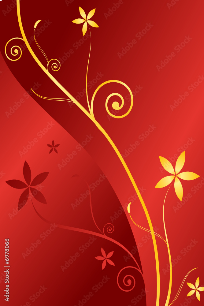 Floral abstract background