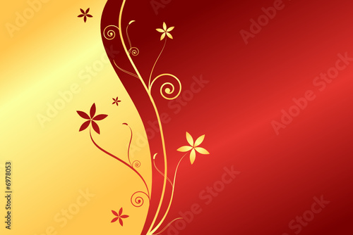 Floral abstract background