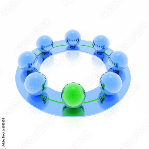 partnership (green & blue set)