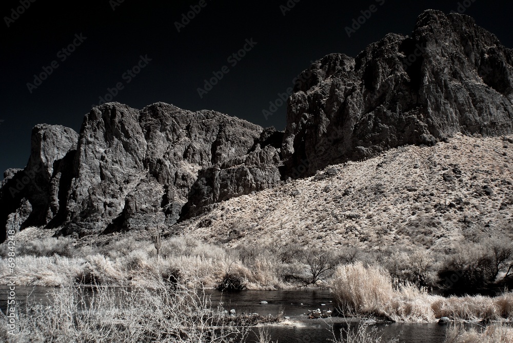 Moonlight Desert River