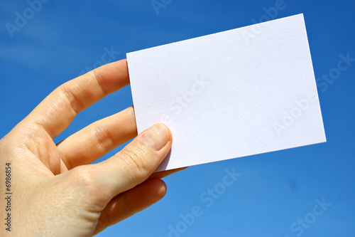 Photos White card