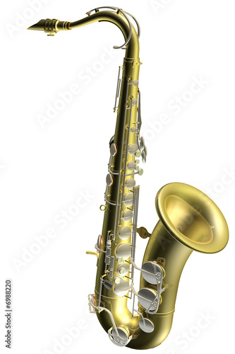 saxophone  3d illustration