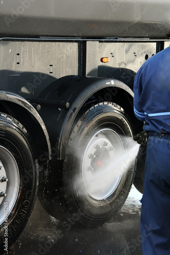 Truck washing