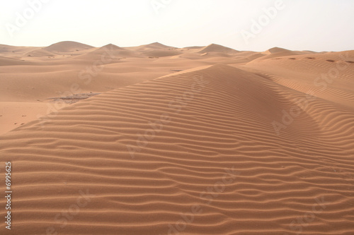 Sahara sous la chaleur et le soleil ardent