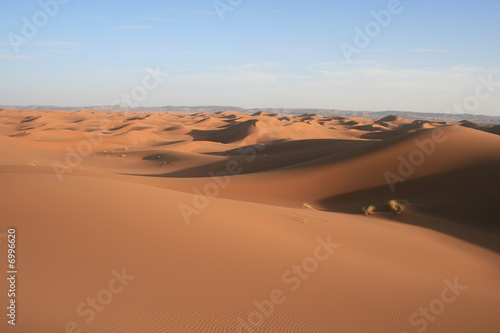 Dunes de sable dans le sahara marocain