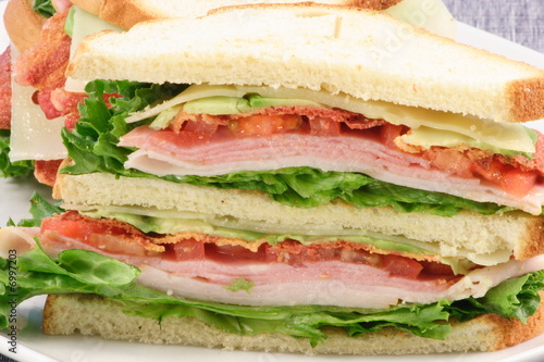 club sandwich finger food