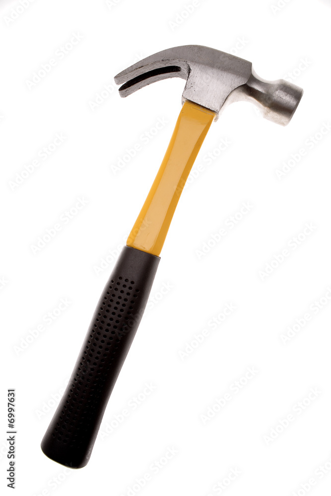 Hammer isolated over white background