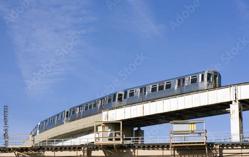 Train route in Chicago