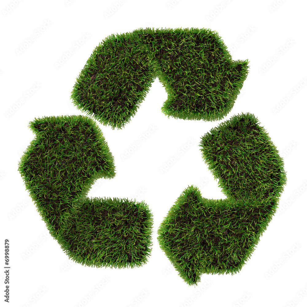 Grass recycle symbol Grass recycle symbol