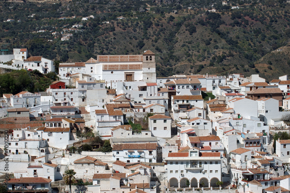 Vista general de un pueblo de Andalucía