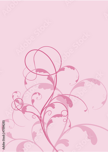 vecteur série - floral design - plante en courbes vectorielles
