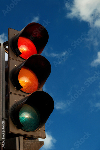 Traffic light in the sky