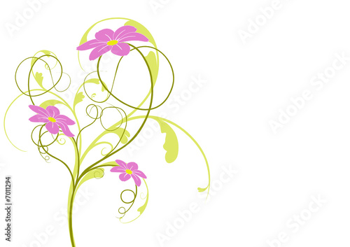vecteur série - fleurs d'été ou de printemps