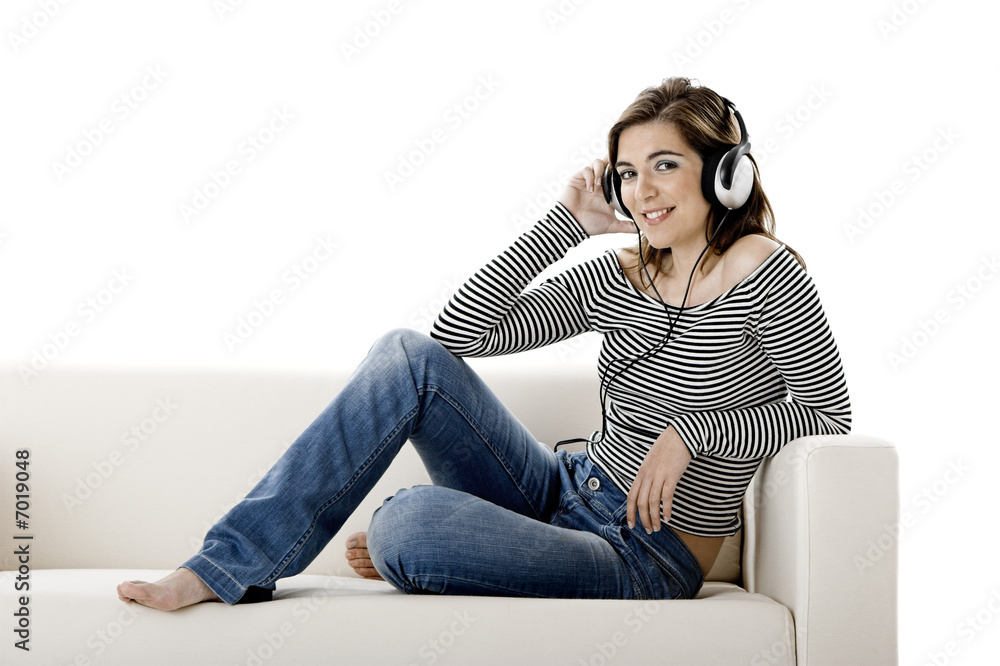 Fototapeta premium Listen music