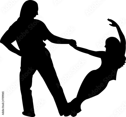 Hustle dancers