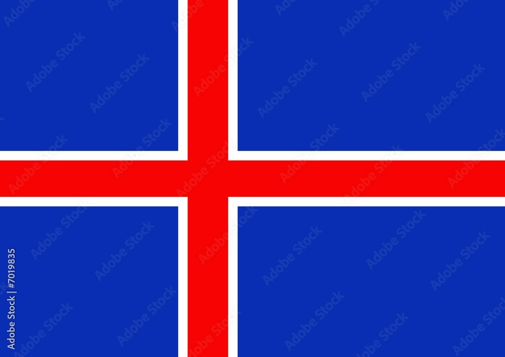 Obraz premium Iceland Flag