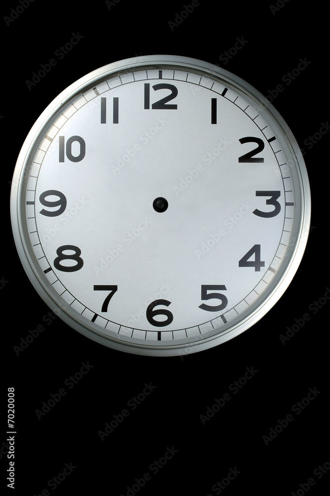 Foto Stock orologio senza lancette | Adobe Stock