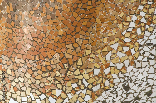 Detail of the ceramics from the Casa Batllo in Barcelona