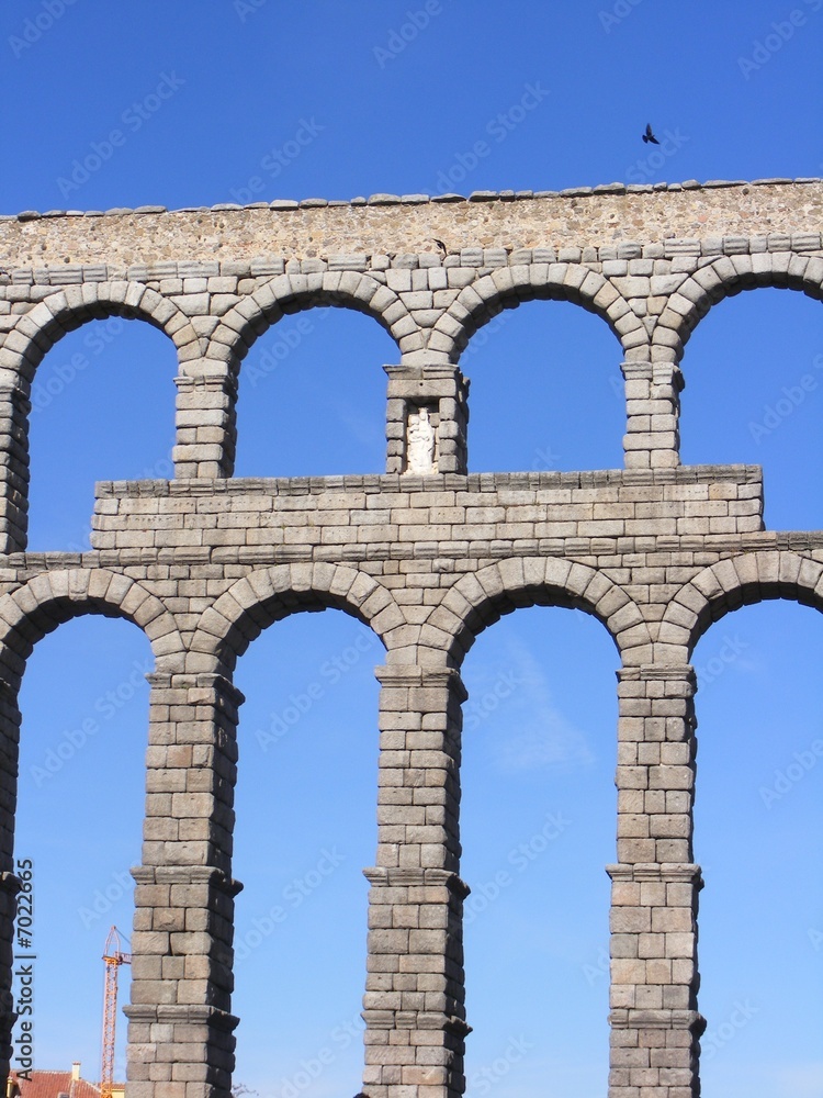 Arcos centrales del acueducto de Segovia