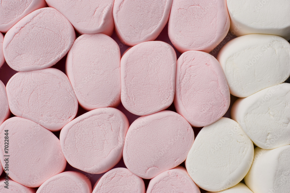 Pink And White Giant Marshmallows Background