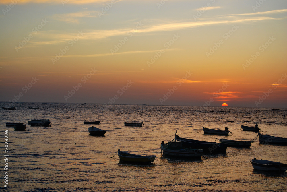 Atardecer en la Caleta, Cádiz