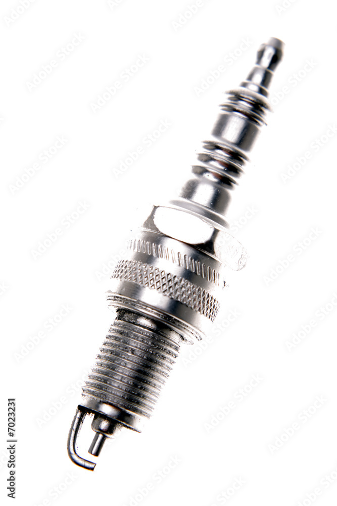 Spark-plug isolated on white background Spark-plug isolated on white background