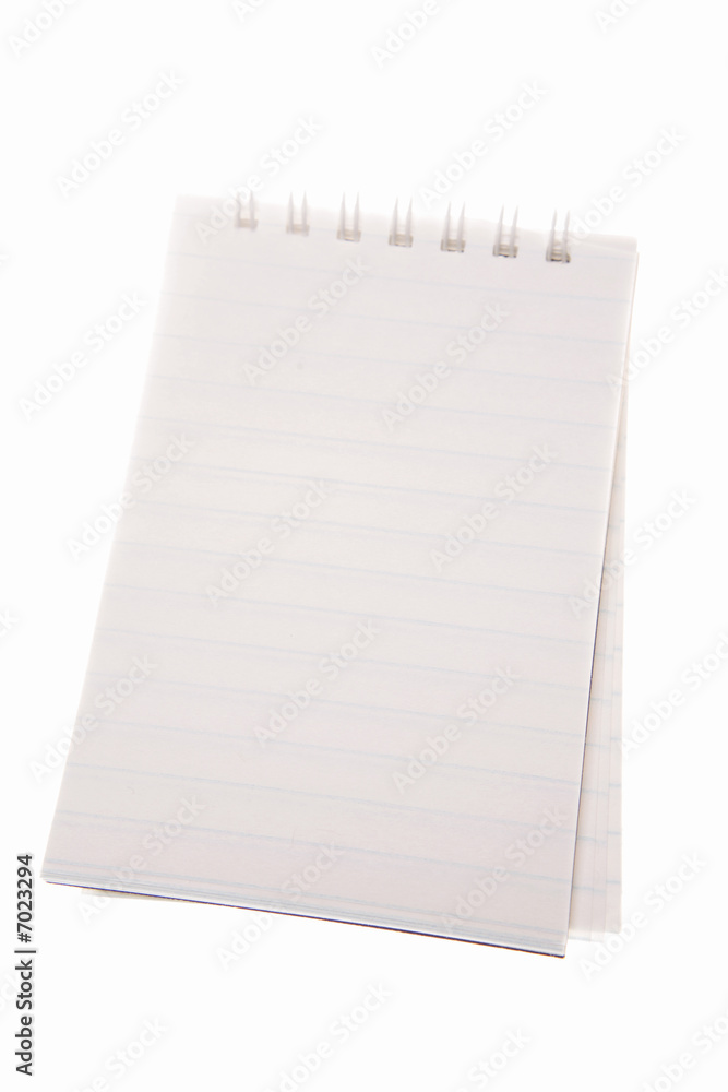 Notebook isolated on white background Notebook isolated on white background