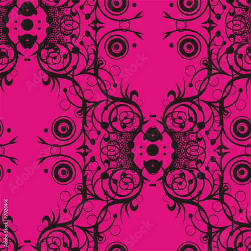 Seamless pattern - black lace