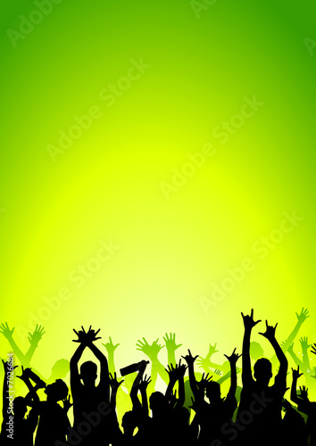 Happy people having fun at discotheque