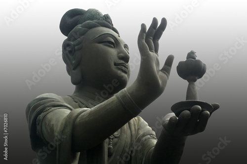 Obraz na płótnie Buddha worshiper w salonie